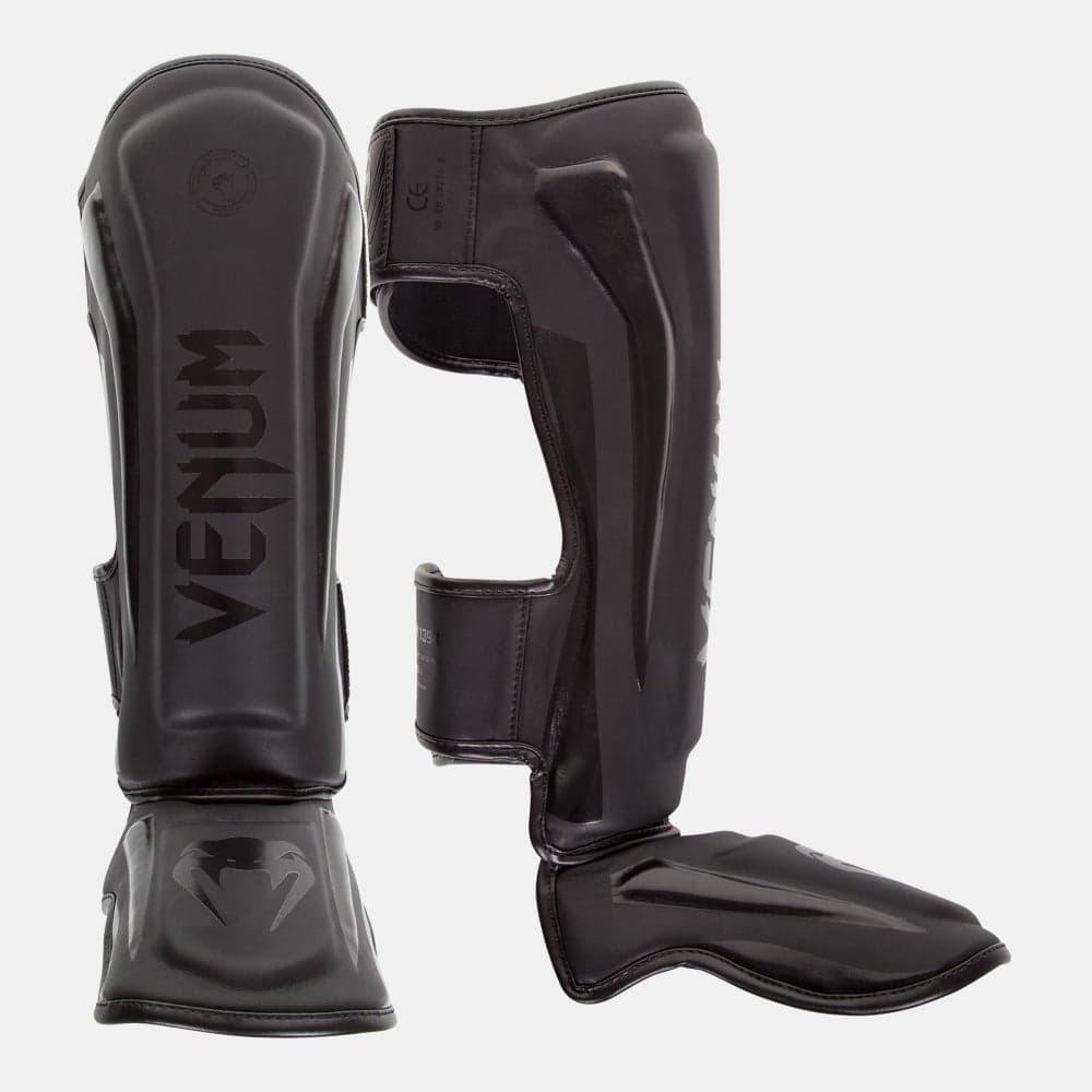 VENUM Elite - Chic Semi-Leather Boxing Shin Guards - Image 1