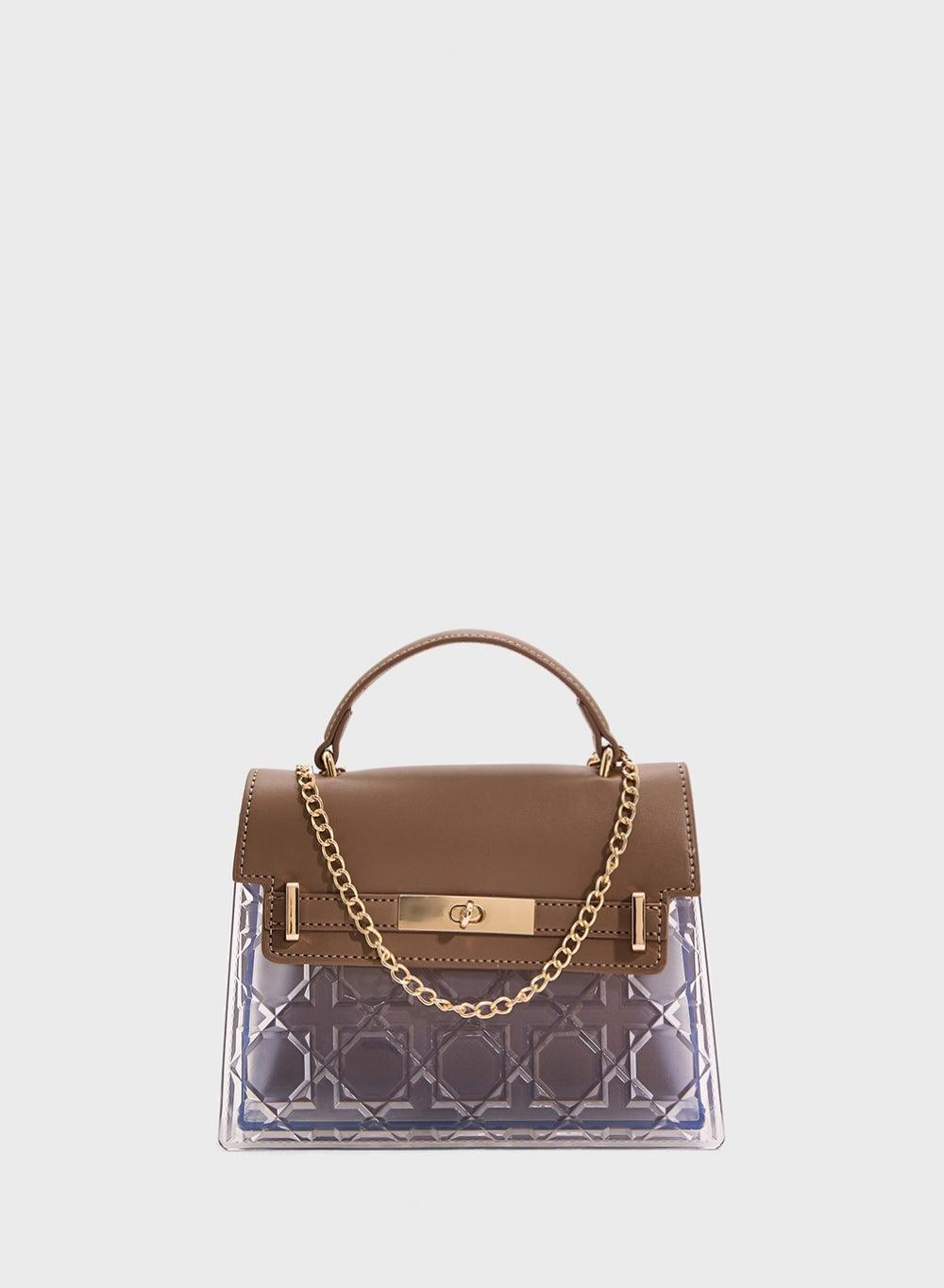 ELLA Clear Crossbody Bag: Chic Transparency for Women - Image 1