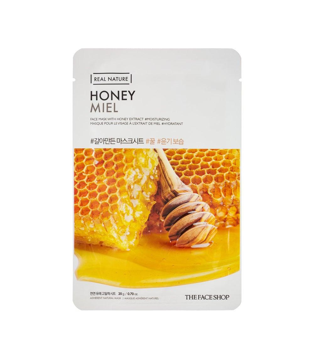 THEFACESHOP Real Nature Honey Glow Face Mask (GZ) - Image 1
