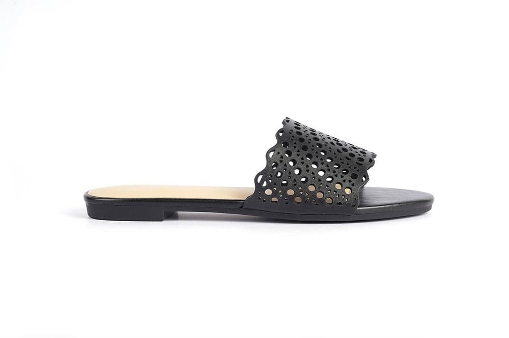 Elegant Ladies Slip-on Flat Sandals - Comfort Meets Style - Image 1