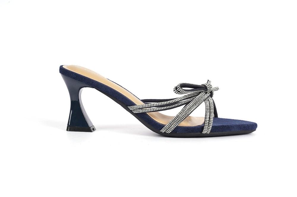 Elegant Mesh Embellished Mules for Women - Image 1