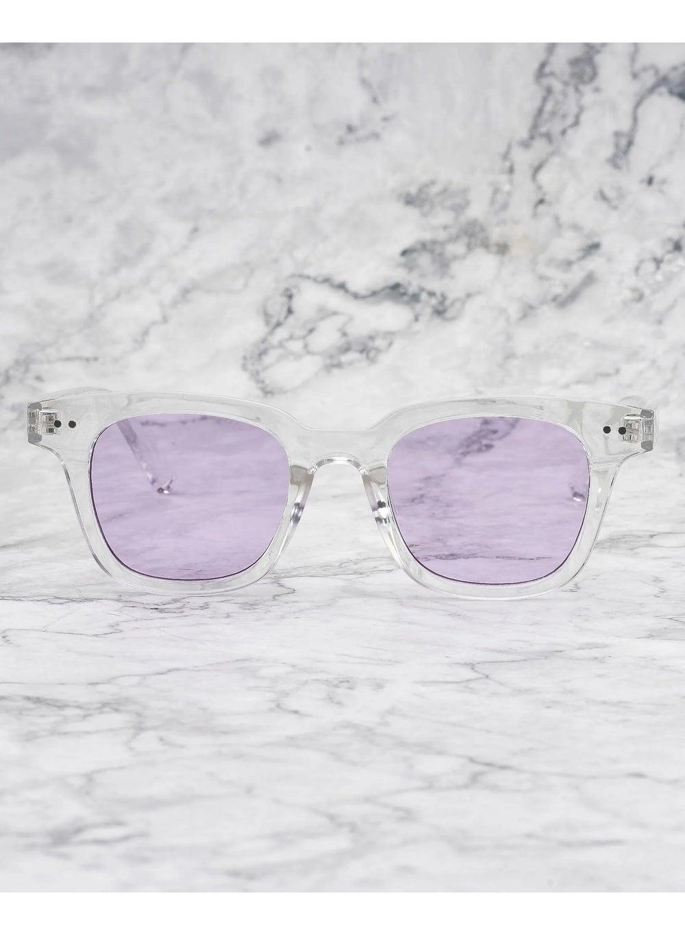 Explicit Poets WILLIAM CLEAR Square Sunglasses - 1EP13 - Image 1