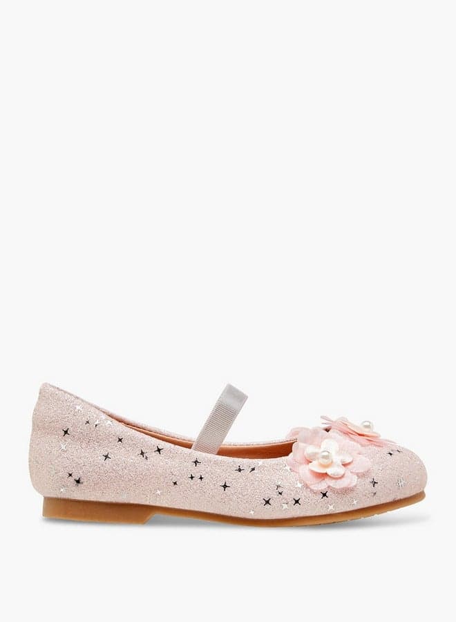 Onex Bs138S 250038 Elegant Pink Glitter Ballerina Flats - Image 1