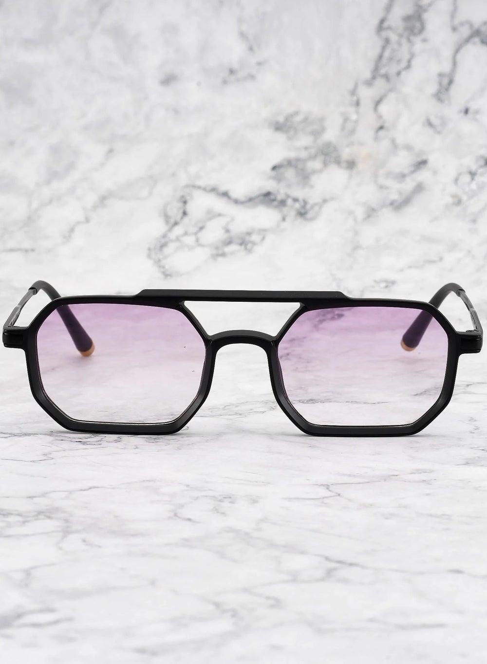 Explicit Poets Richard Matt Black - Purple Gradient Luxury Sunglasses 40EP4 - Image 1