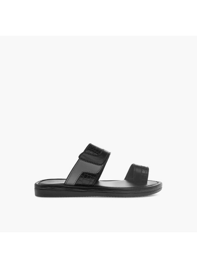 Noplsx 19Tblack Elite Arabian Toe Loop Sandals for Boys - Image 1