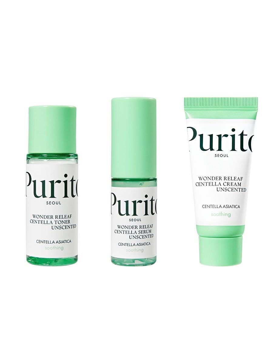 PURITO Centella Unscented Mini Kit: Soothe & Hydrate - Image 1
