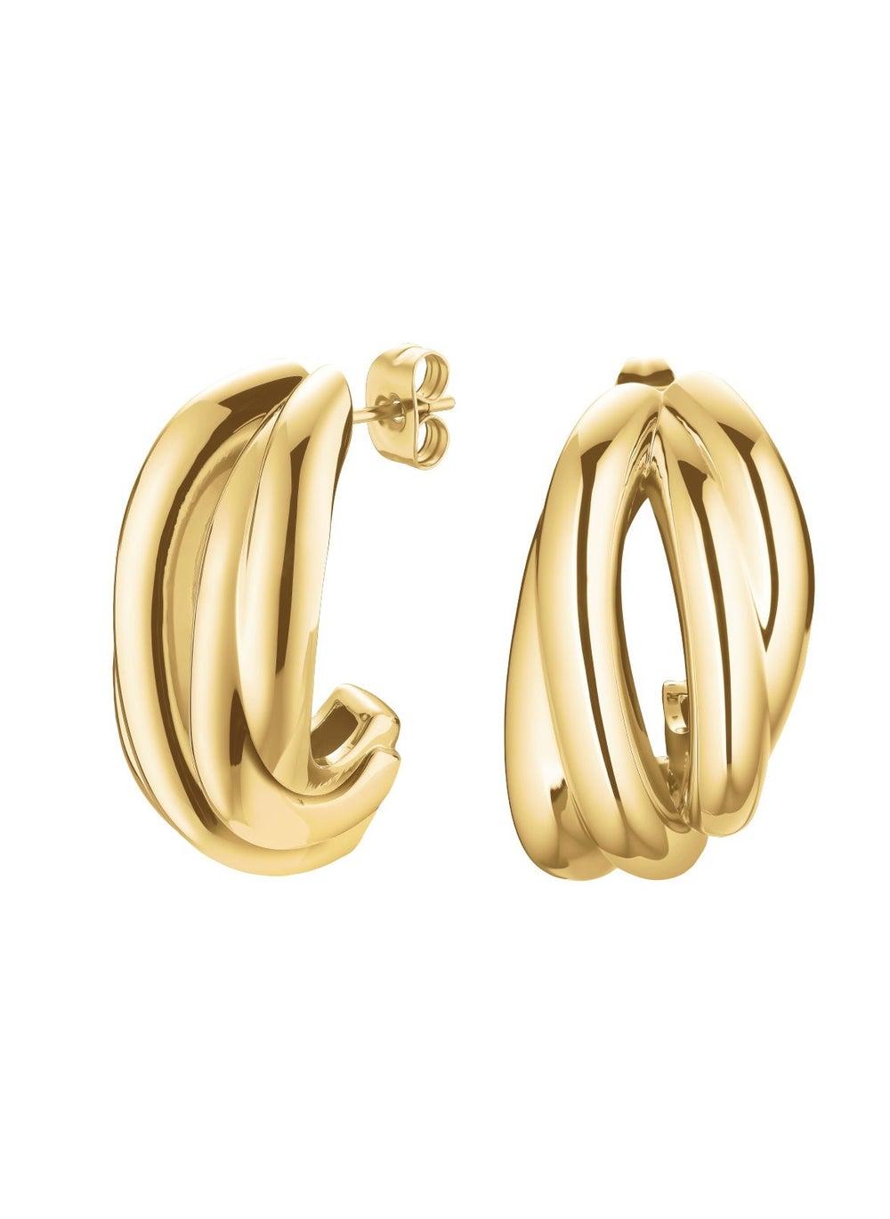 Rosefield JESTG-J1057 Gold Tangle Earrings: A Statement in Elegance - Image 1
