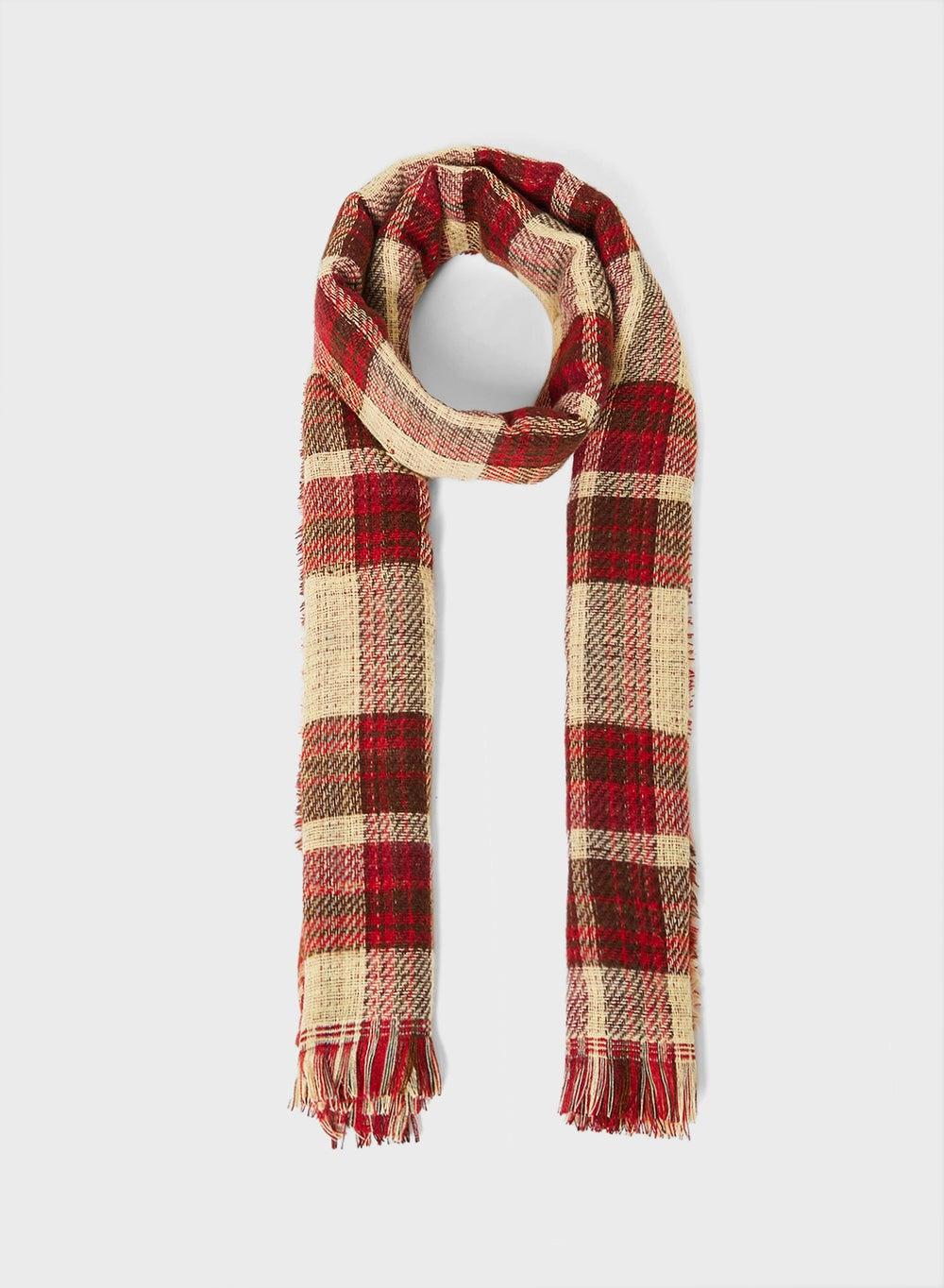 ELLA Check Elegance: Light Winter Scarf for Women - Image 1