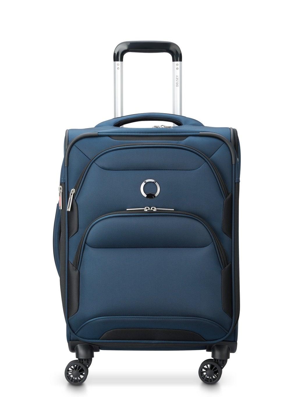 DELSEY Paris Sky Max 2.0: 55cm Luxury Blue Cabin Trolley - Image 1