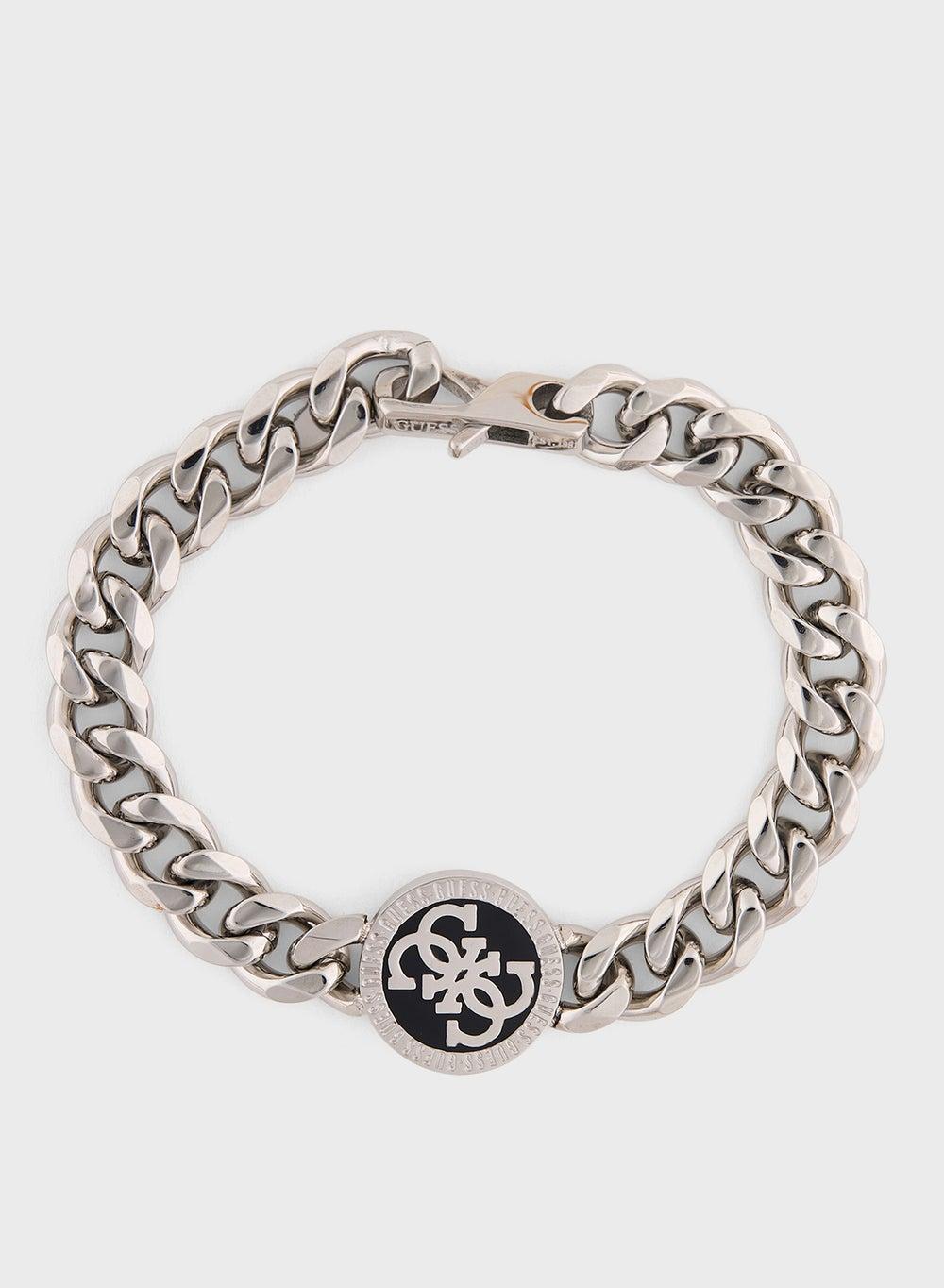 GUESS Jumb02114Jwstbks Silver-Tone Men's Bracelet - Image 1