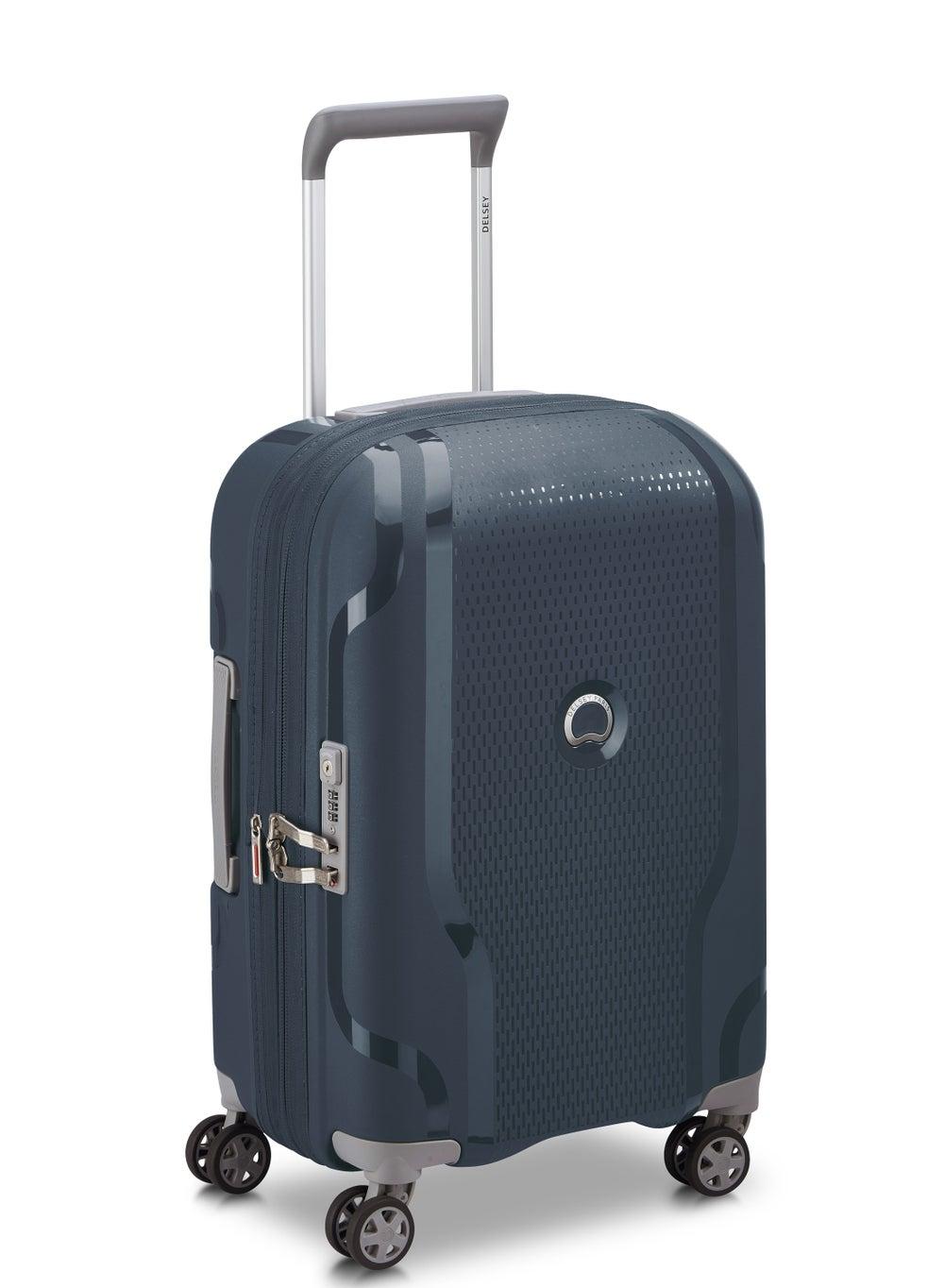 DELSEY Paris Clavel Hardcase Blue Jean 55cm - Luxe Cabin Trolley - Image 1