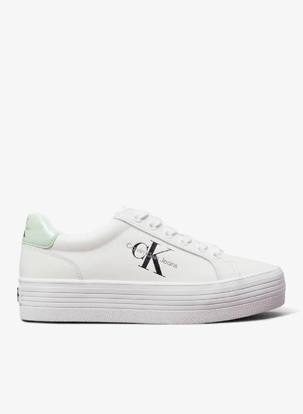 Elevated Elegance Leather Platform Sneakers - Image 1
