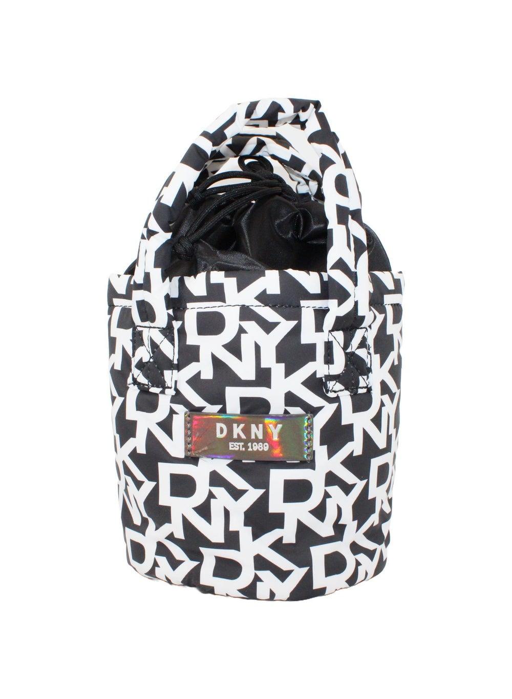 DKNY Signature Puffer Bucket Bag: Chic Cosmetic Travel Companion - Image 1