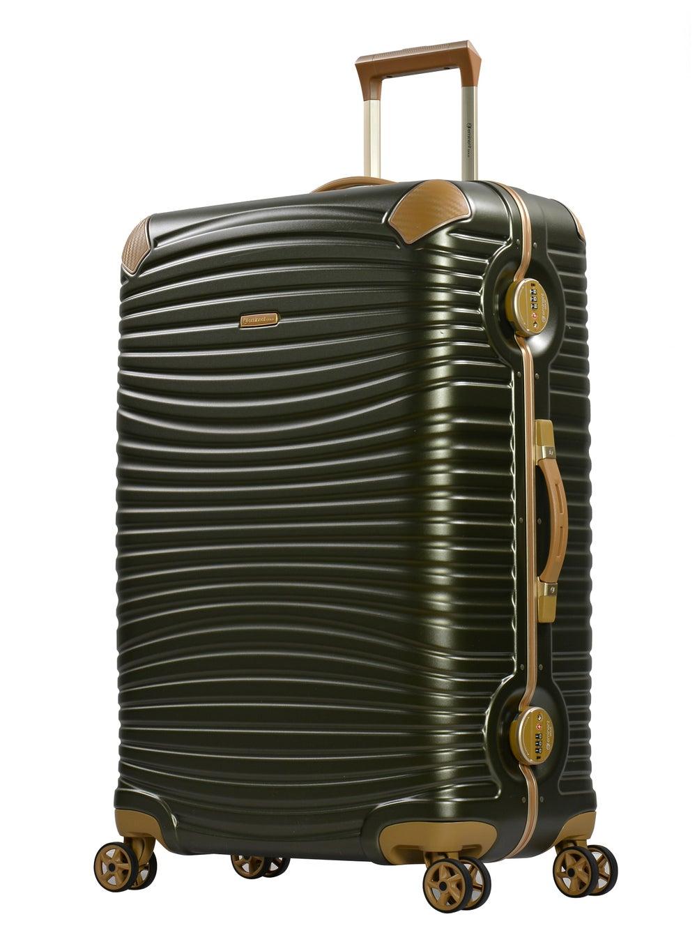 Eminent 28 Dark Olive Hard Case Spinner Suitcase E9R1 - Image 1