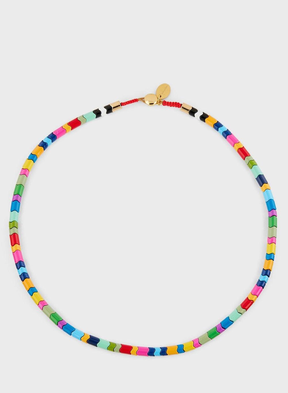 Fashionbox Azores Block Necklace - Elegant Beaded Accessory - Image 1