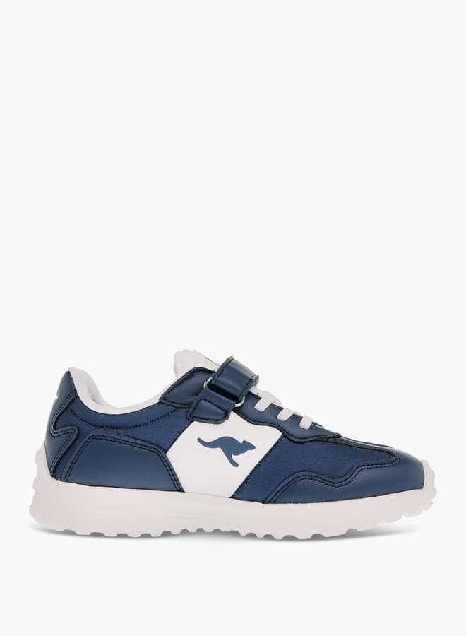 24Yk267Bpnavy: Sleek Navy Panelled Sneakers for Boys - Image 1