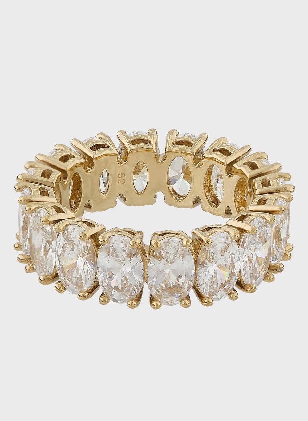 SWAROVSKI Crystal Matrix: Elegant Single Ring for Women - Image 1