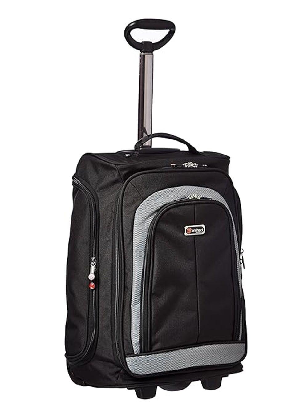 Eminent E5478A Black Soft Shell Rolling Backpack - Compact and Elegant - Image 1