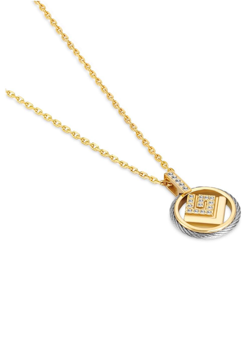 Guy Laroche Camille Ambre Dual-Tone Cable Necklace - Image 1