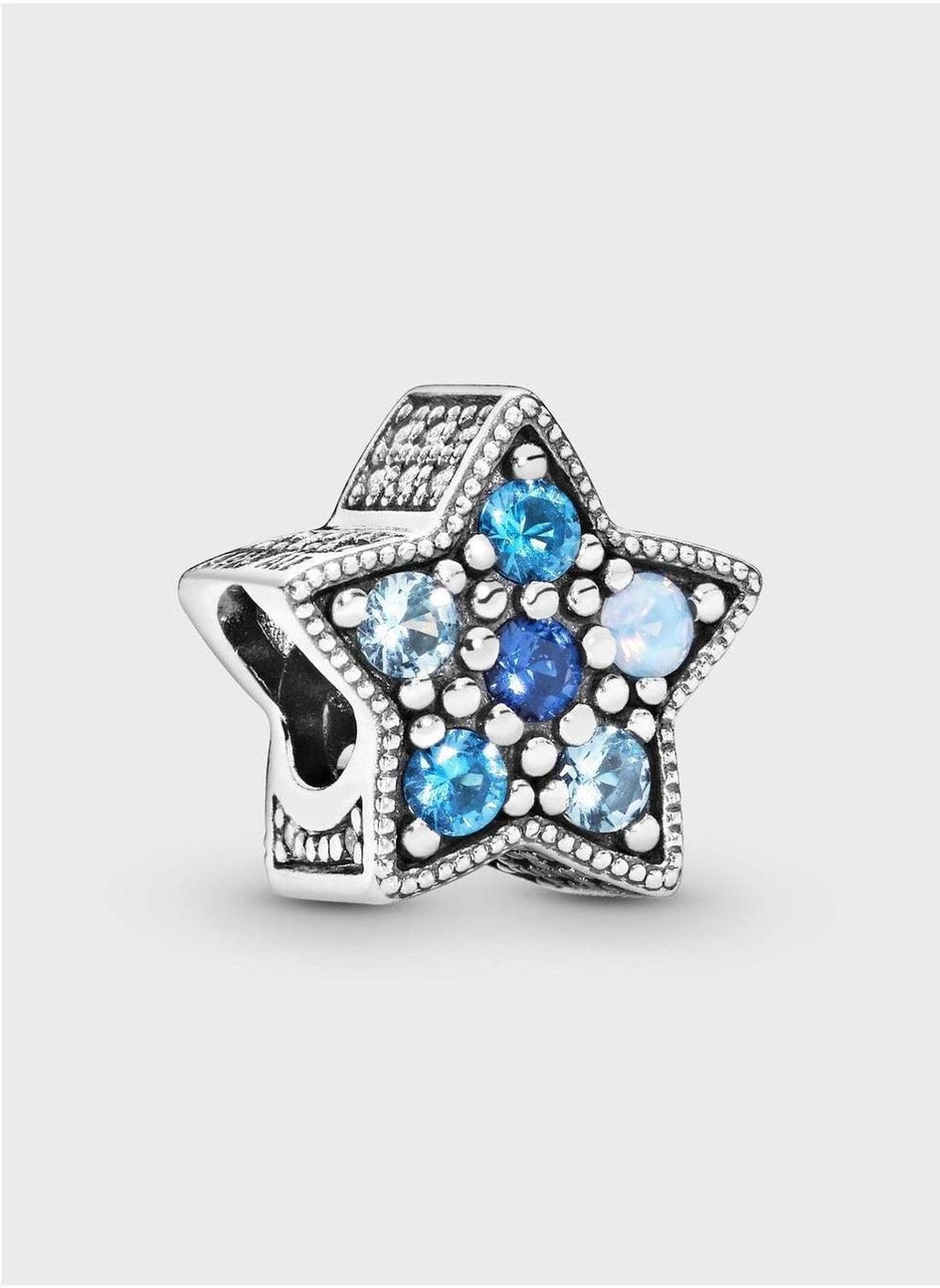 PANDORA Celestial Blue Star Charm - Elegance Redefined - Image 1