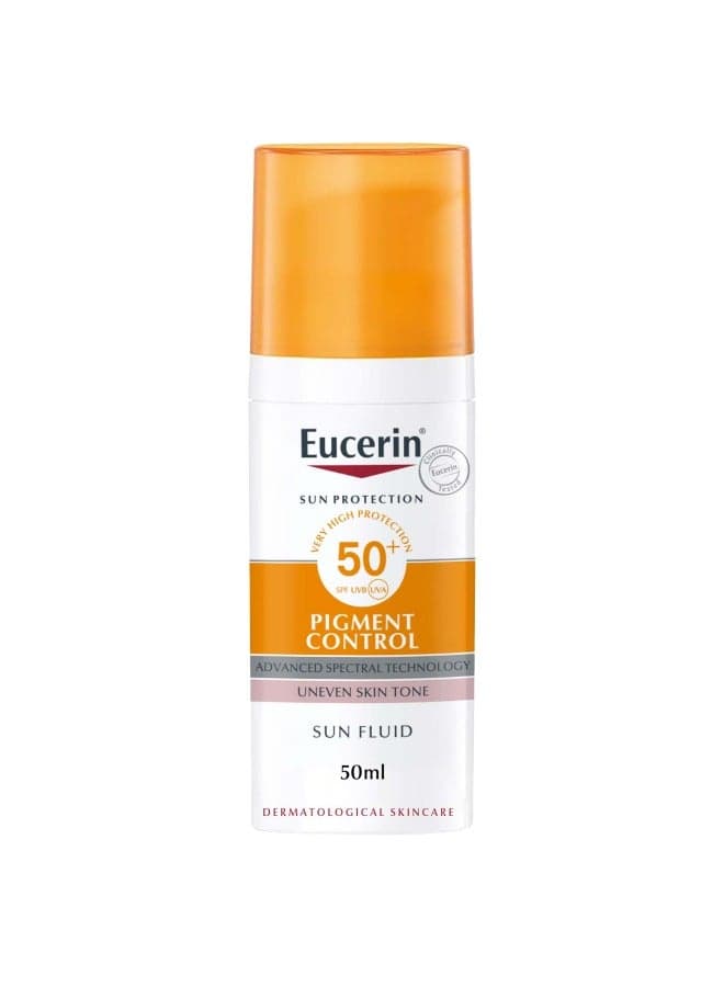 Eucerin SPF50+ Sun Fluid 50ml: Even Pigment Control - Image 1