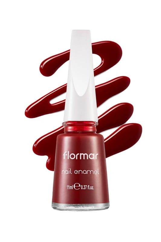 Flormar Nail Enamel 405 - Vivid Red Roots - Image 1