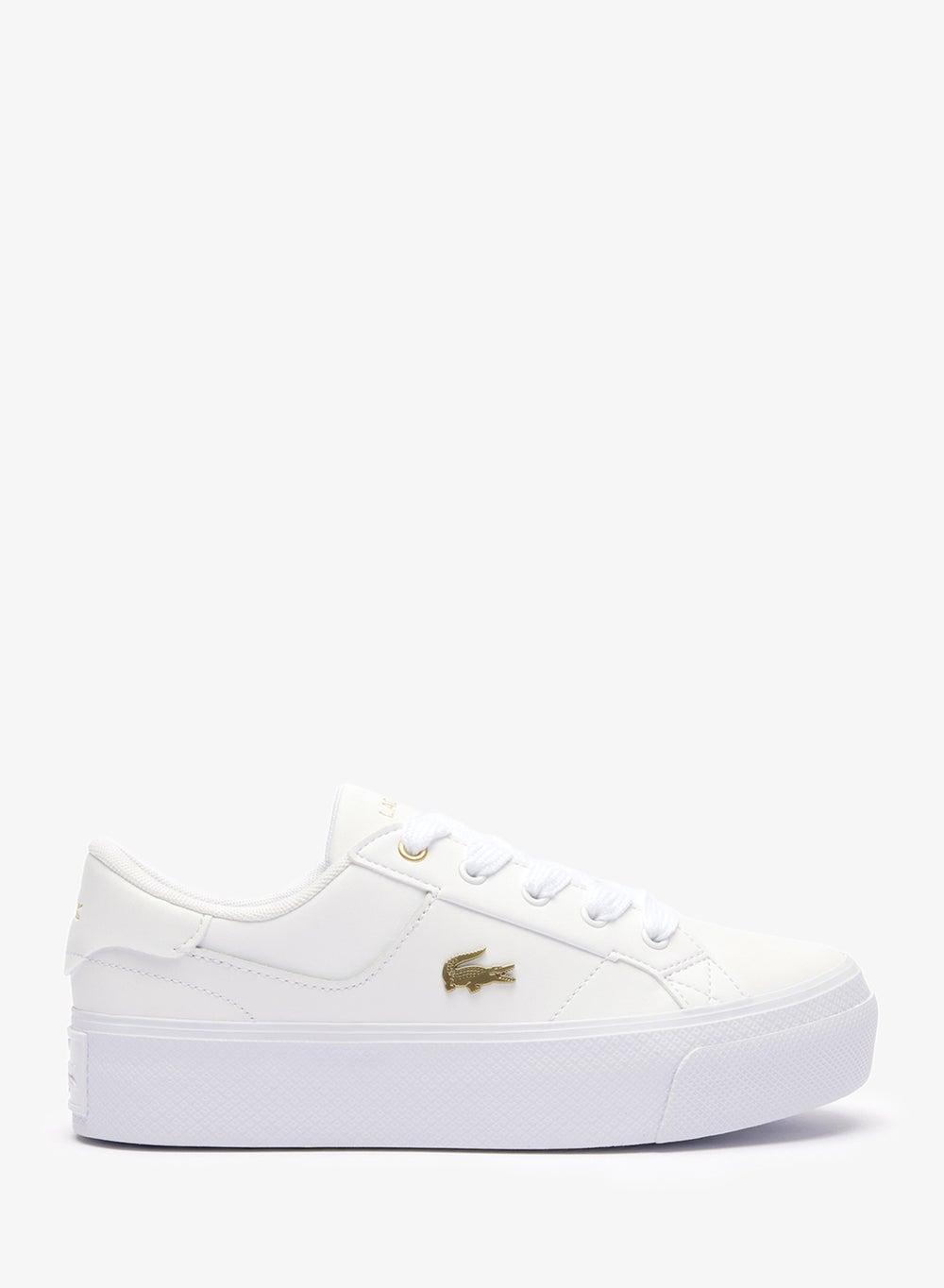Ziane 47Cfa0005 WHT/GLD Low Top Luxury Sneakers - Image 1