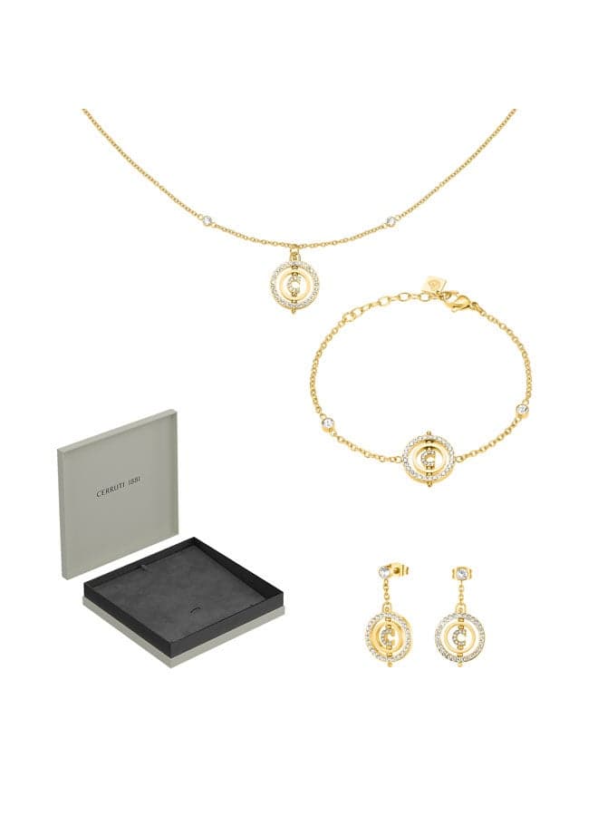 CERRUTI 1881 Gold-Plated Supreme Jewelry Set for Women - Image 1