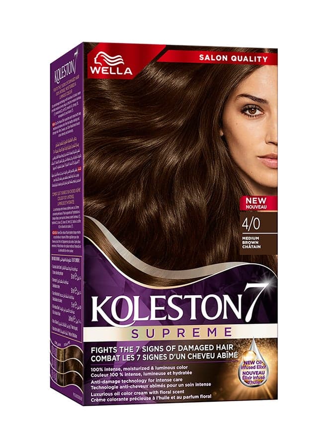 Koleston Supreme 4/0 Hair Color Kit: Luminous & Healthy - Image 1