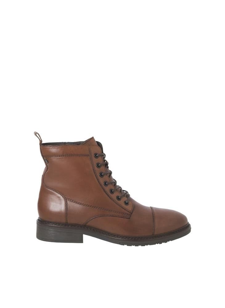 12280227 Cognac Ankle Western Boots for Discerning Men - Image 1