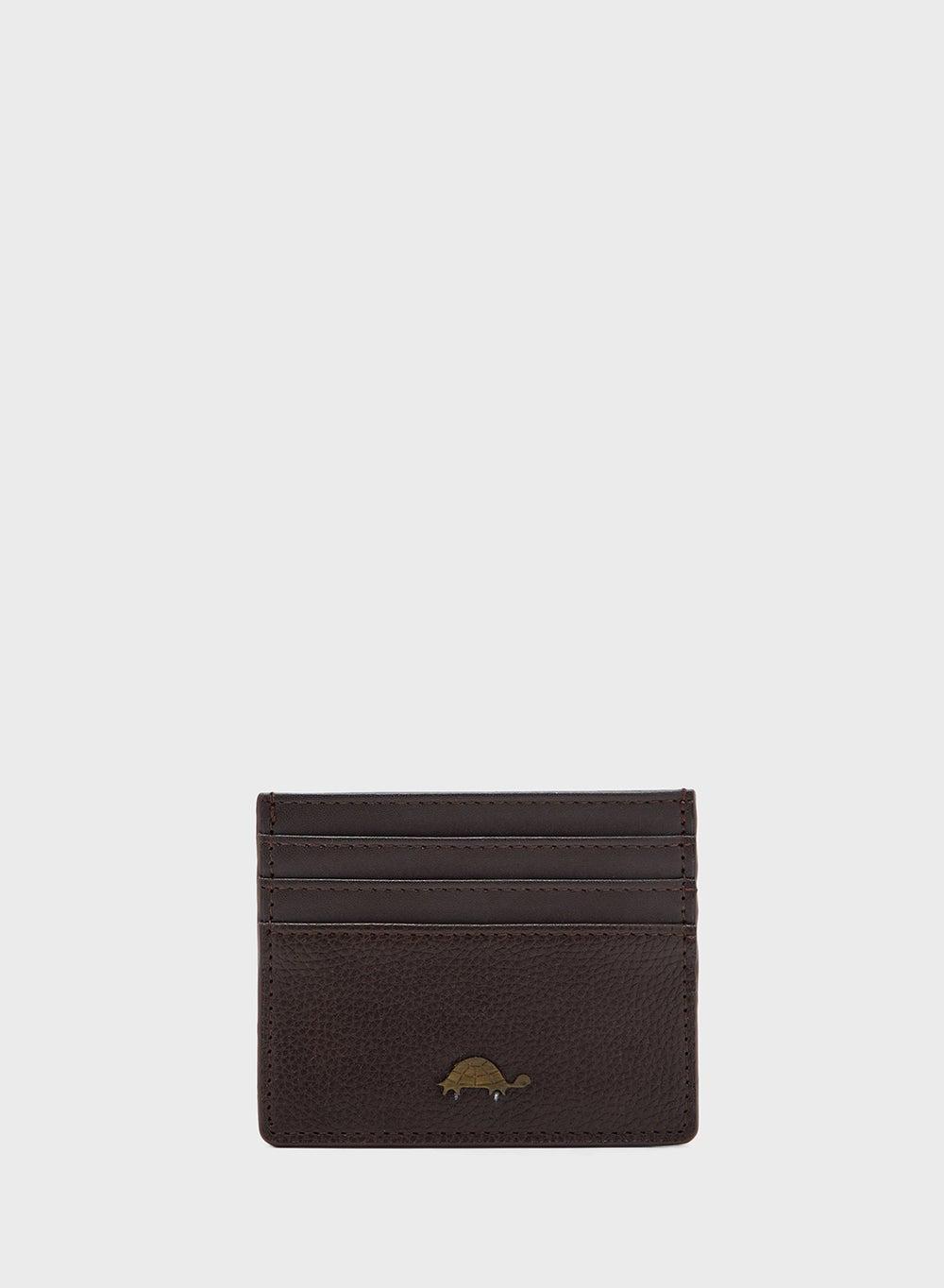 Robert Wood Textured Leather Card Holder for Men - Image 1