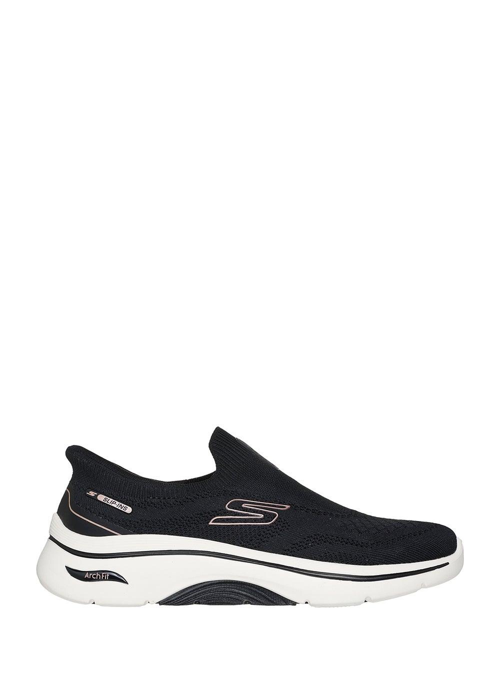 Arch Fit 2.0 Black Rose Walking Slip-Ons for Women - Image 1