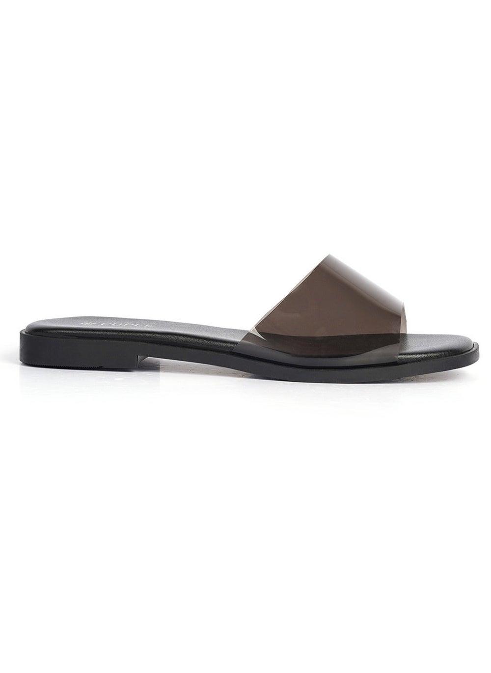Elegant Black Lifestyle Slides for Women - Image 1