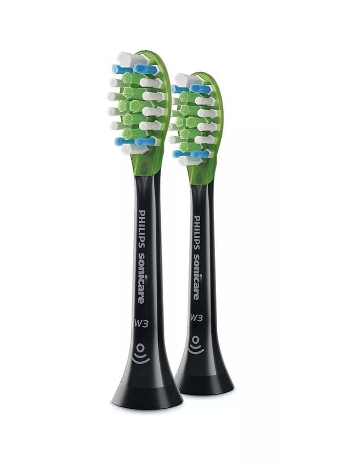 Philips Sonicare W3 Premium White Brush Heads | Black Twin Pack - Image 1