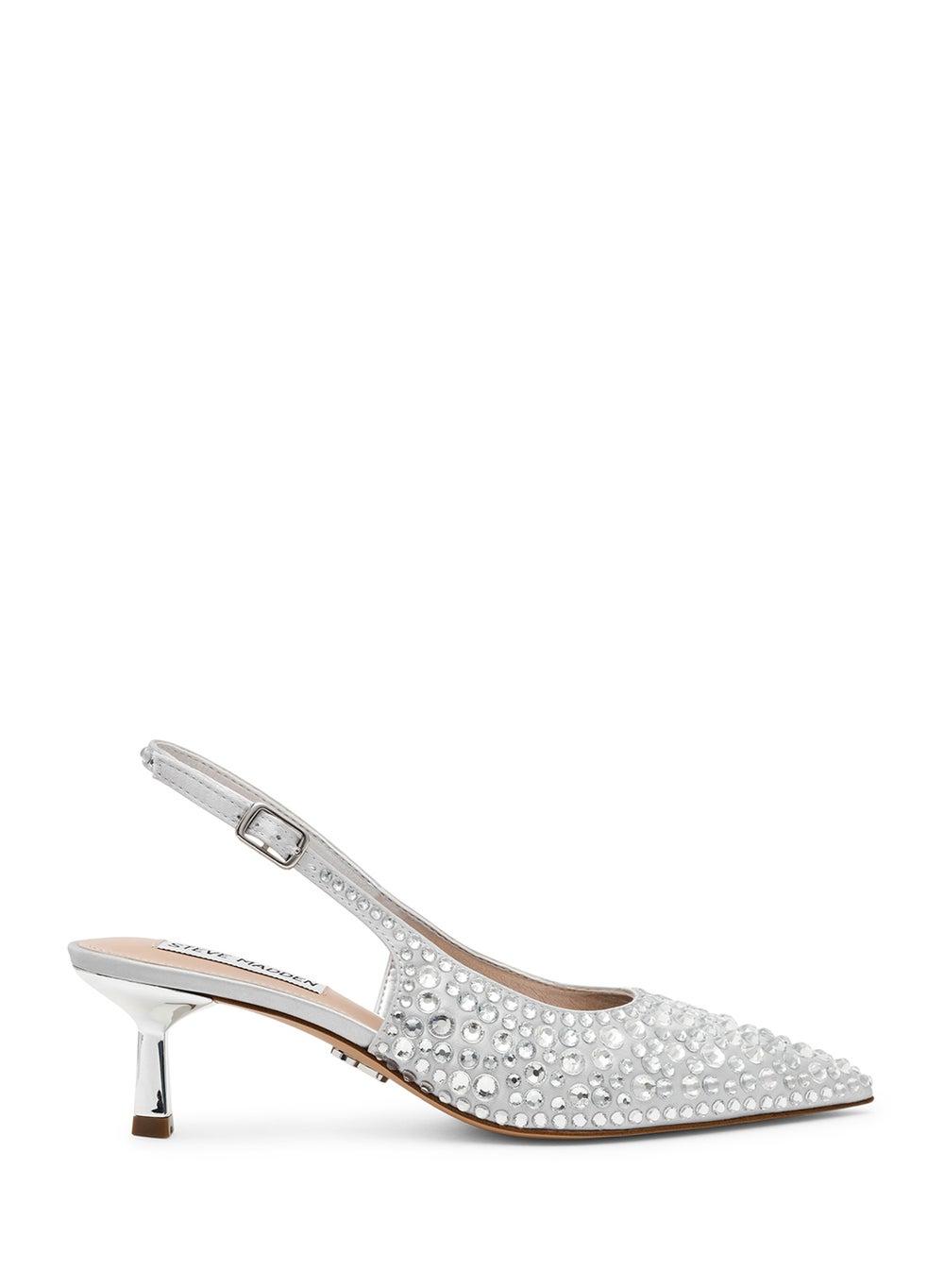 Korrar Silver Stones Sling Back Heeled Pumps - Image 1