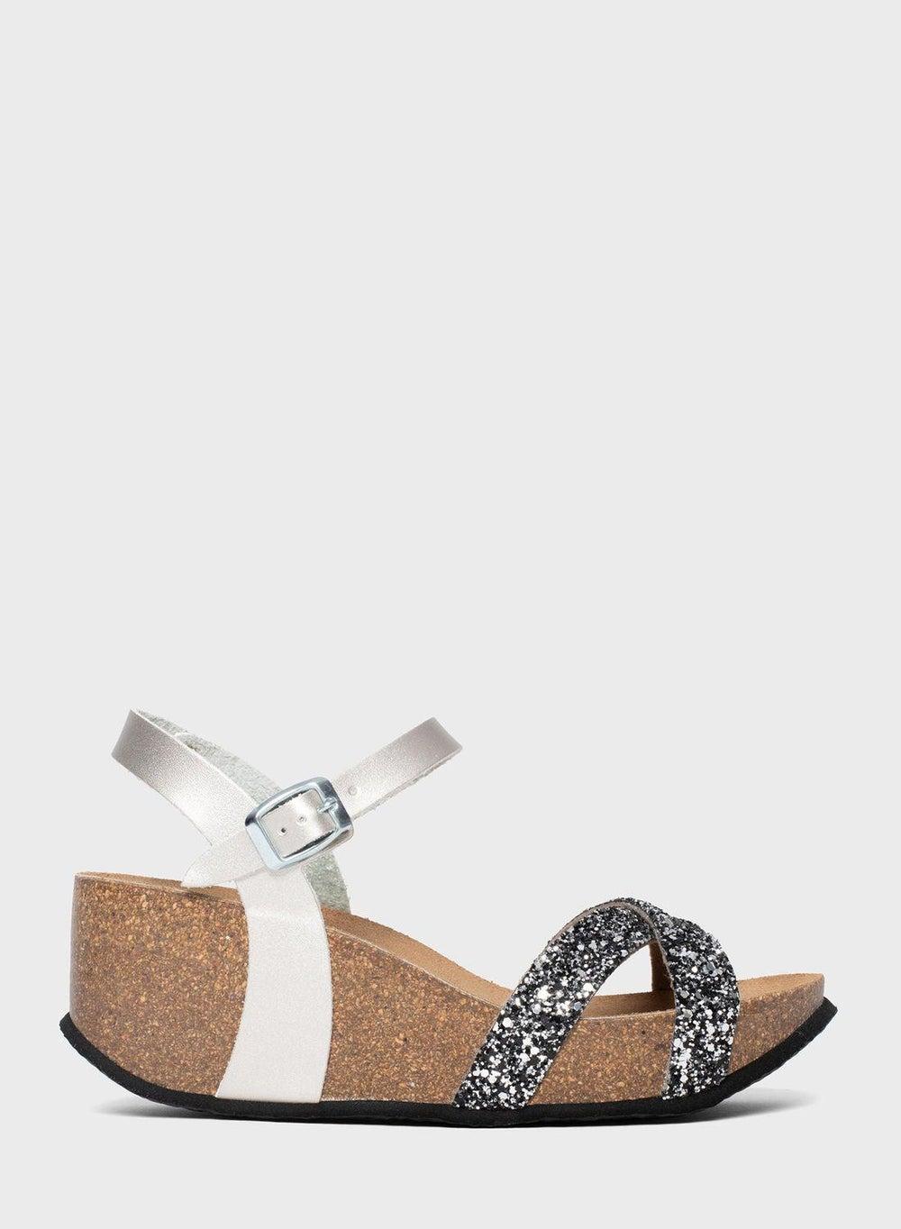 Venus Elegant Mid Heel Wedges by Bayton - Image 1