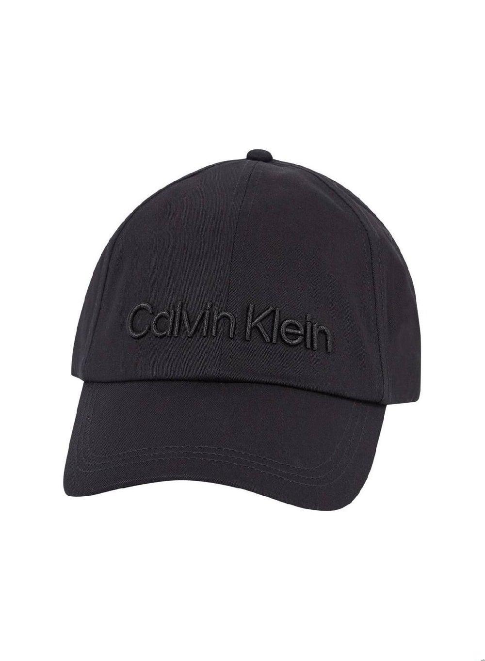 CALVIN KLEIN Organic Cotton Black Twill Men's Cap - Image 1