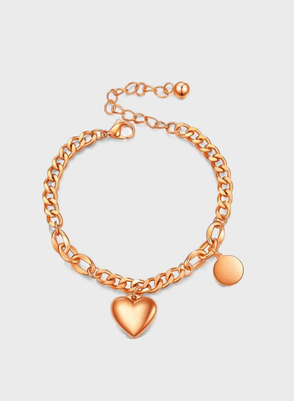 Celovis Desiree Heart Bijoux Round Tag Bracelet for Women - Image 1
