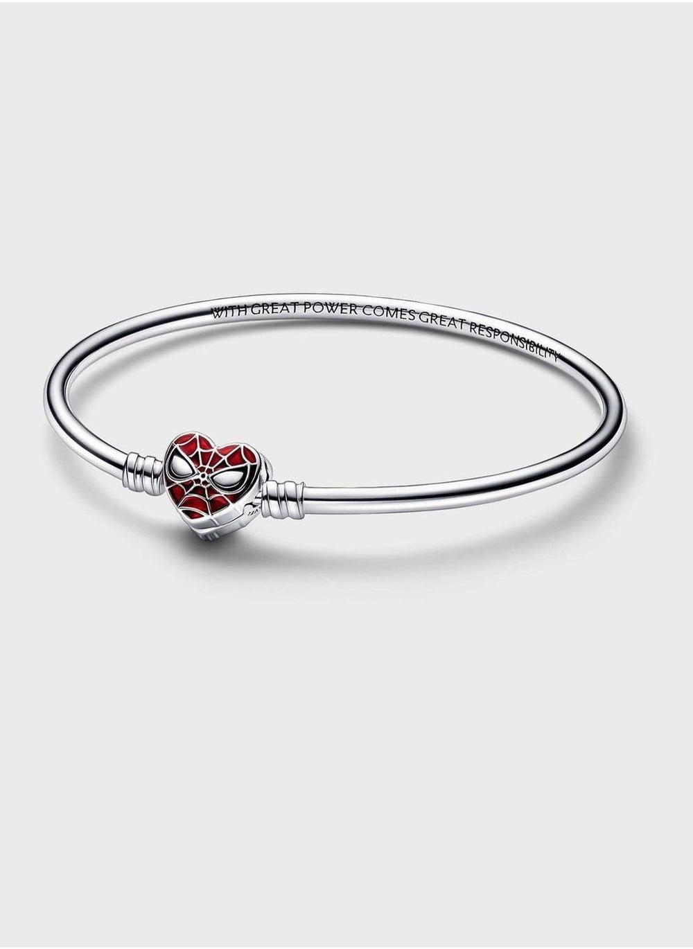 PANDORA Spider-Man Mask Clasp Bangle - Marvel Collection - Image 1