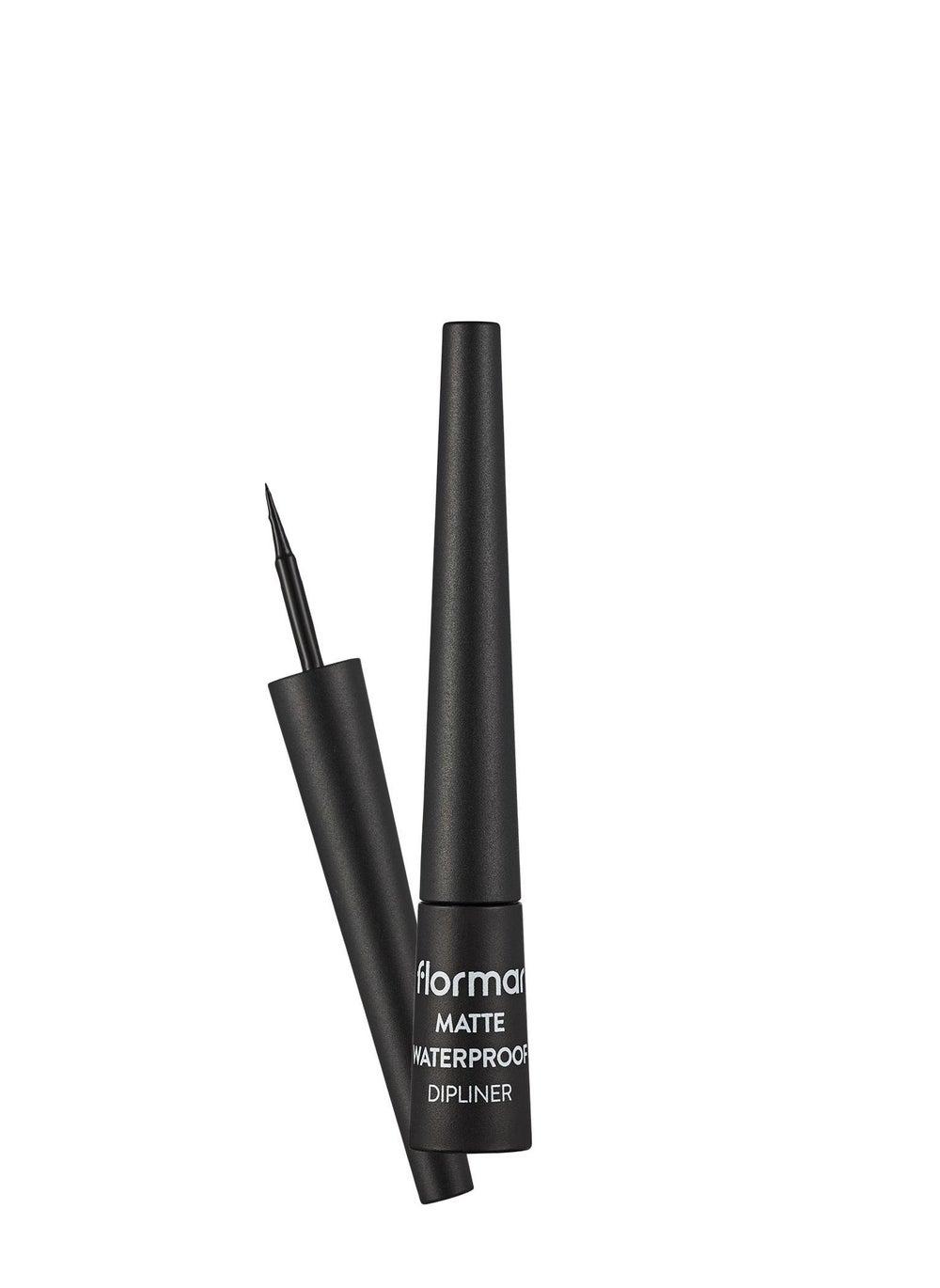 Flormar MATTE WATERPROOF DIPLINER Black - Bold Precision - Image 1