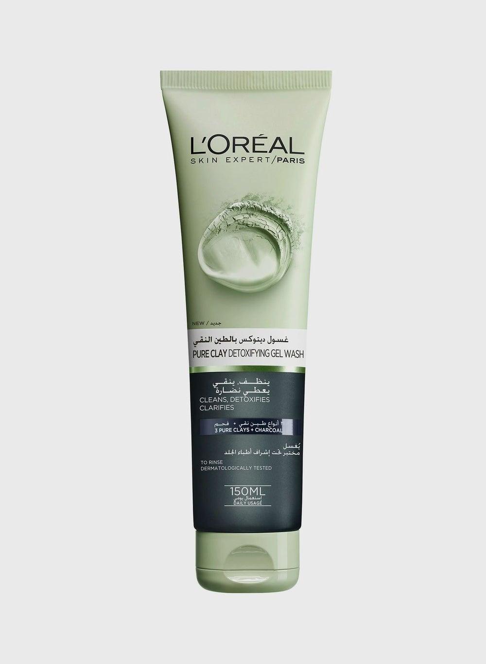 L'Oreal Pure Clay & Charcoal Radiance Cleanser, 150 Ml - Image 1