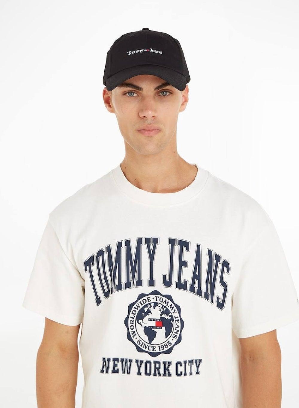 TOMMY JEANS Organic Cotton Men's Logo Baseball Cap - Image 1
