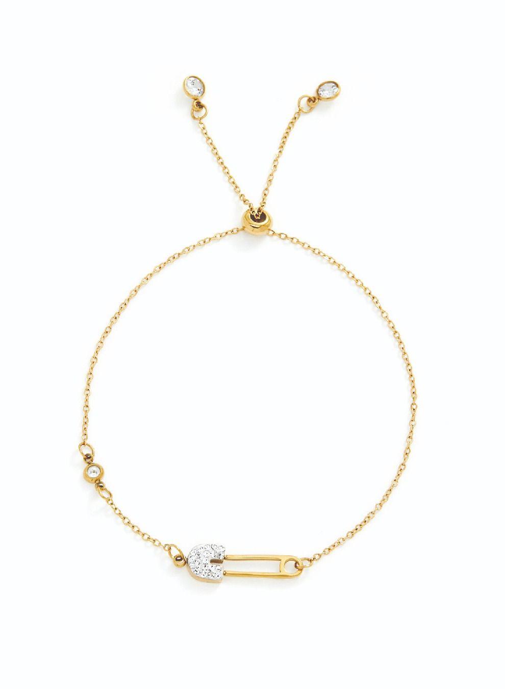 AMICA Sparkle Safety Pin Bracelet: Chic Elegance Meets Edge - Image 1