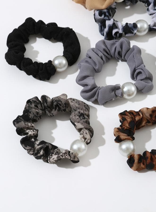 Take Two Faux Pearl Hair Tie Collection - Set of 10 - Image 1