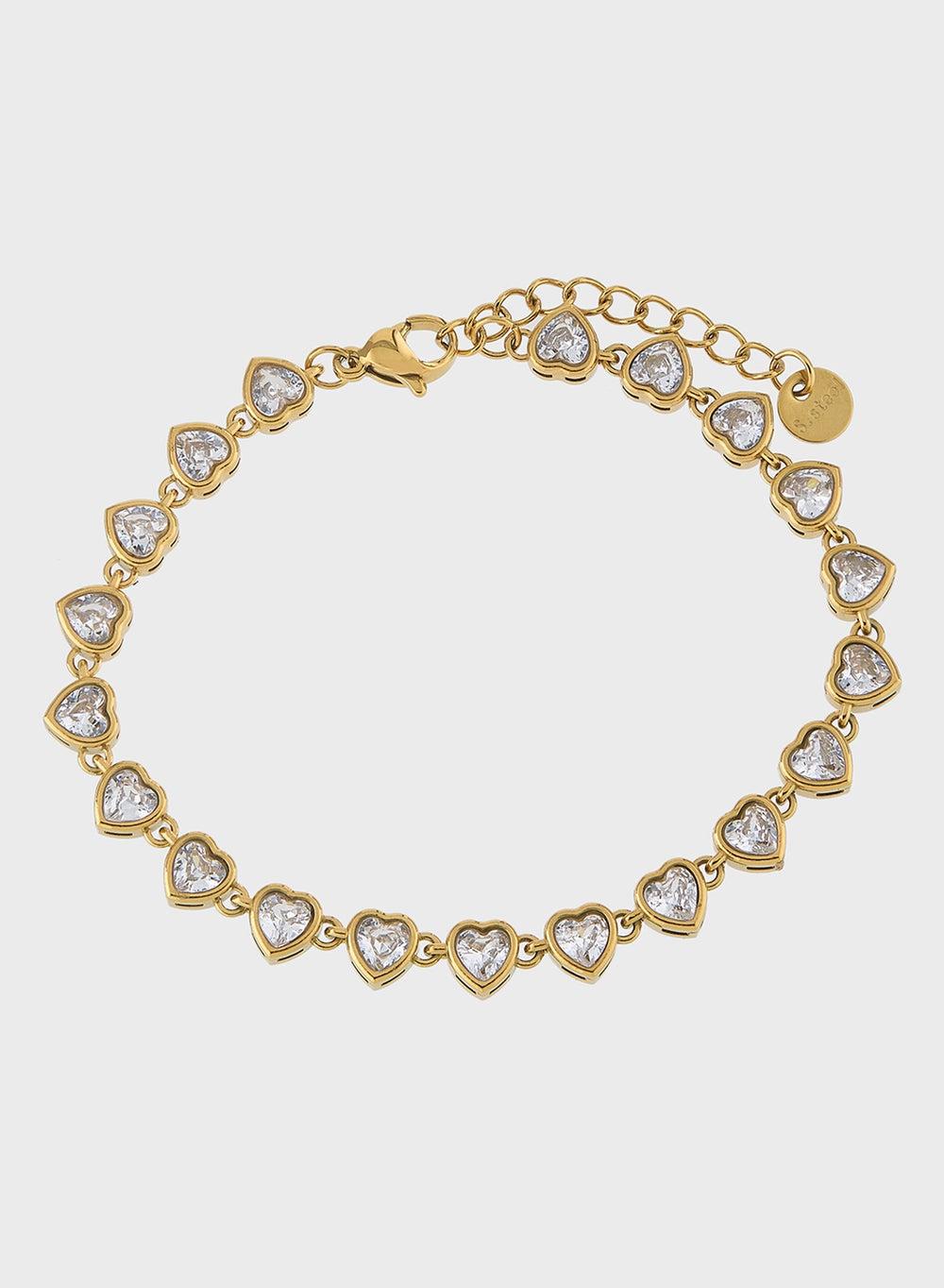 Staurtz Crystal Heart Bracelet: Elegance on Your Wrist - Image 1