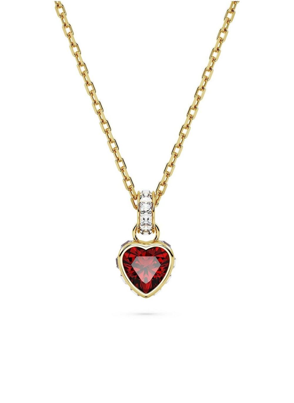 SWAROVSKI Stilla Gold-Tone Heart Pendant Necklace Elegance - Image 1
