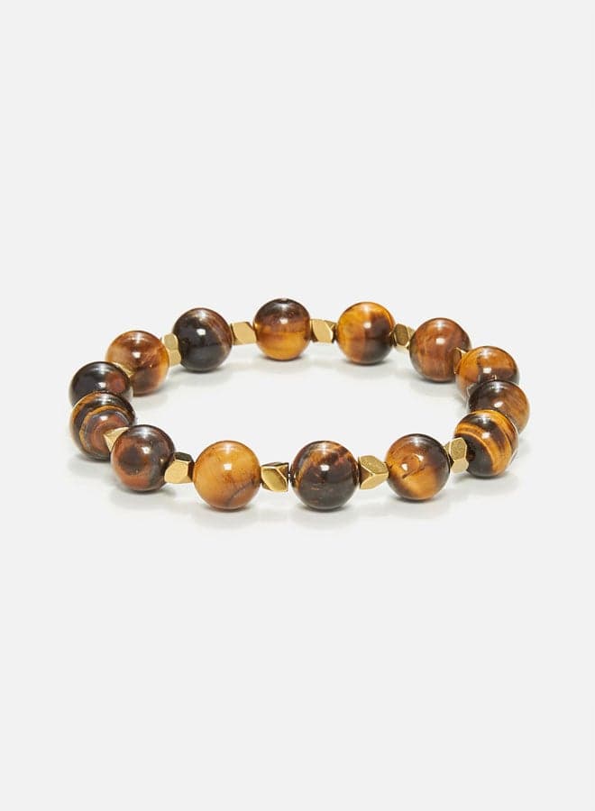 CHRYSOSTOMOS Tiger Eye & Hematite Men’s Bracelet - Image 1