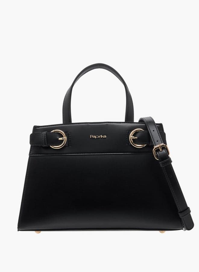 Paprika Chic Tote Bag: Zip Closure & Detachable Strap - Image 1