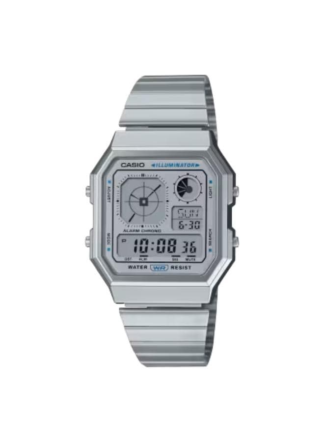 CASIO A130WE-7ADF Elegance in Time Stainless Steel Watch - Image 1