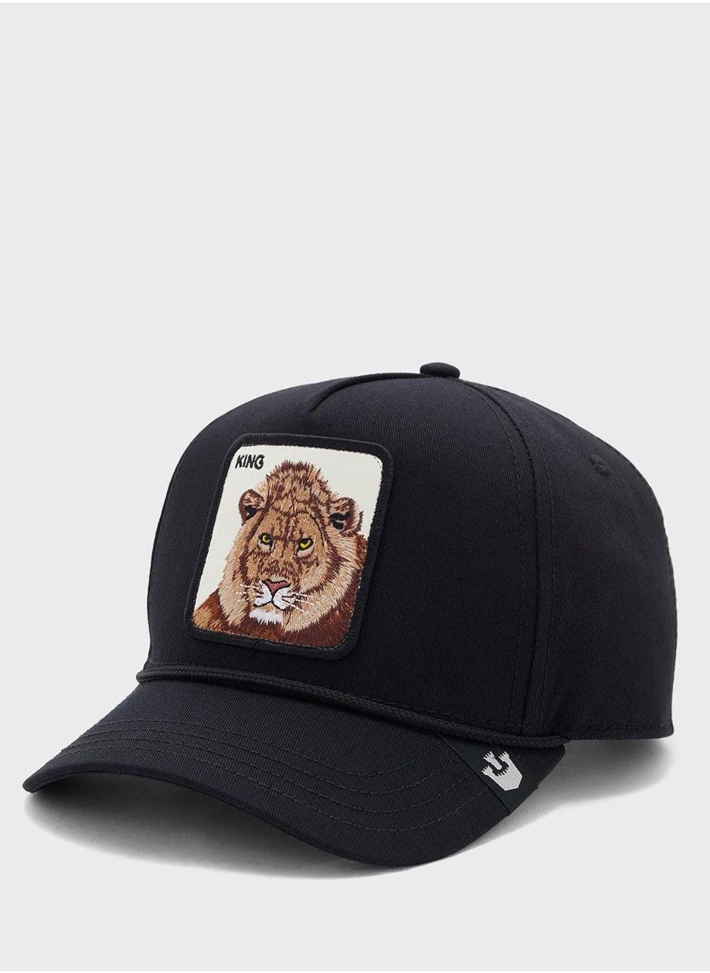 Goorin Bros. King 100 Curved Black Cotton Cap - Image 1